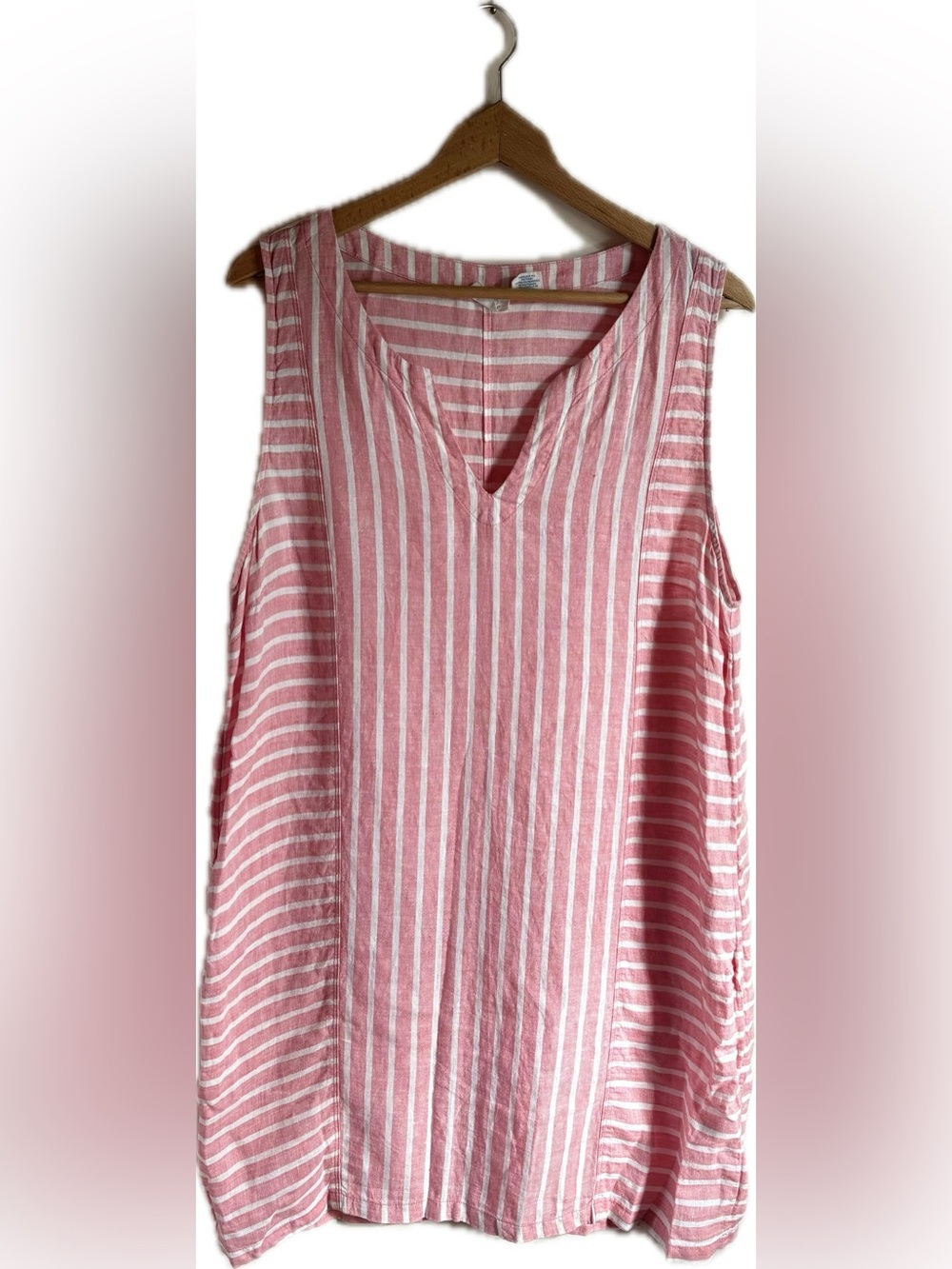 Sigrid Olsen Striped Linen Mini Dress
